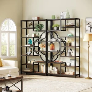 Four-Leaf Clover Industrial Bookshelf Set