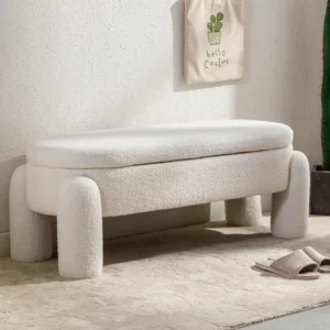 Modern 44.7" Upholstered Storage Bench
